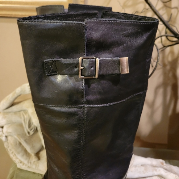 Ugg Bess Over the Knee Leather Riding Boots in Black Size 7.5 #480 - Picture 15 of 17